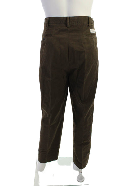Polo Ralph Lauren Men Brown Chinos Khakis 100% Cotton Size 38