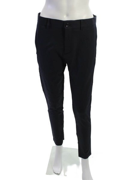 Zara Mens Ankle Dress Pants Dark Blue Button Size 30