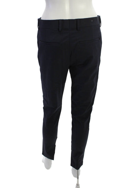 Zara Mens Ankle Dress Pants Dark Blue Button Size 30