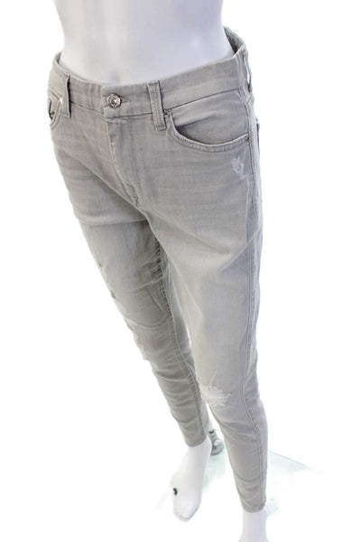7 For All Mankind Womens Skinny Gray Jeans Size 27