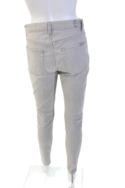7 For All Mankind Womens Skinny Gray Jeans Size 27
