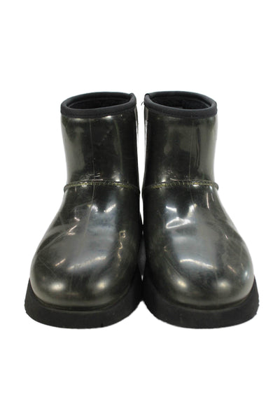 Ugg Womens Classic Clear Mini Ankle Boots Black Size 6