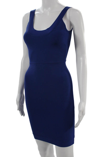 BCBG Max Azria Womens Bodycon Tank Dress Dark Blue Size 2XS