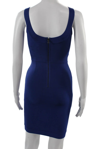 BCBG Max Azria Womens Bodycon Tank Dress Dark Blue Size 2XS