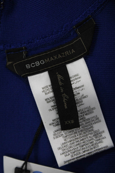 BCBG Max Azria Womens Bodycon Tank Dress Dark Blue Size 2XS
