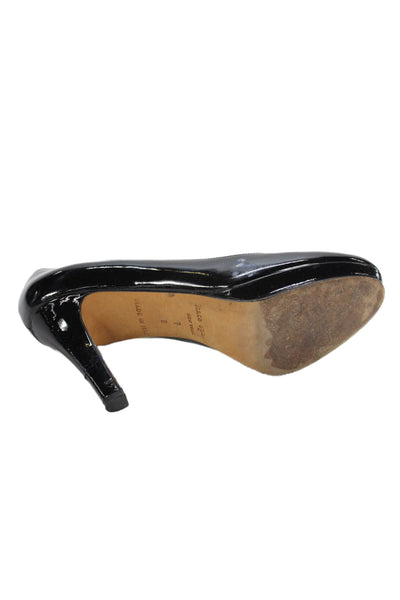 Kate Spade New York Womens Patent Leather Pumps Black Size 7 B