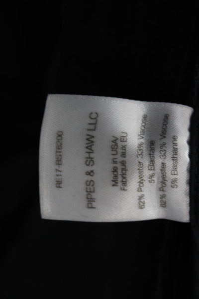 Veronica Beard Women's Cropped Ankle Pants Black Button Size 0