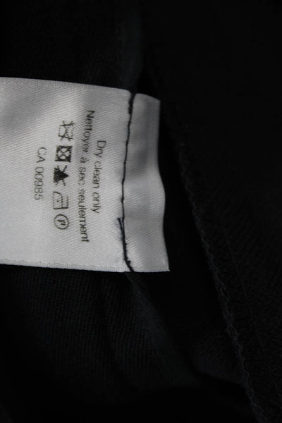 Veronica Beard Women's Cropped Ankle Pants Black Button Size 0