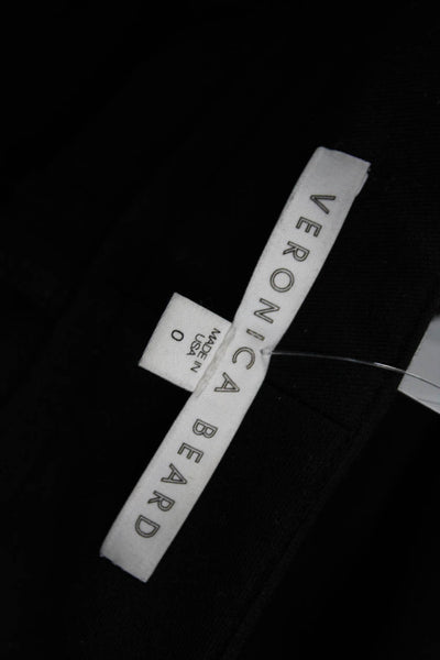 Veronica Beard Women Ankle Cropped Black Pants Size 0