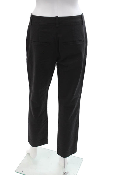 Vince Women Ankle Cropped Dress Pants Black Button Size 4