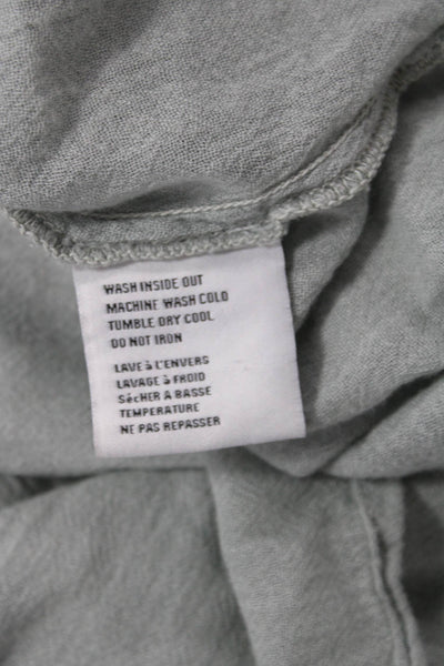 NSF Womens Basic Sleeveless Gray Button Blouse Cotton Nylon Bohemian Size S