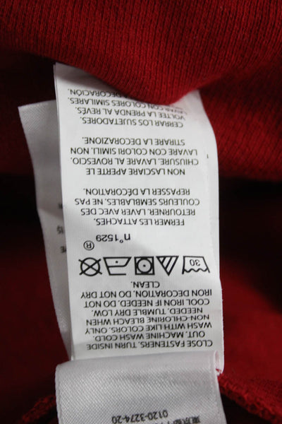 Polo Ralph Lauren Mens Pullover Mock Neck Red 100% Cotton Long Sleeve Size 3X