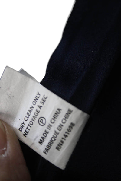 Ramy Brook Womens A-Line Mini Skirt Dark Blue Cotton Elastane Size S
