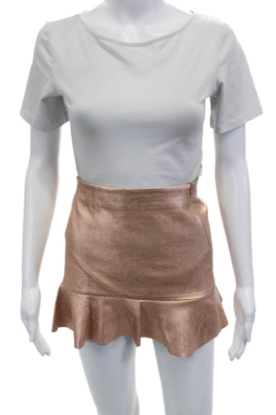 Zara Trafaluc Women Flare Mini Set Tan Polyester Sleeveless Scoop Neck Size XS