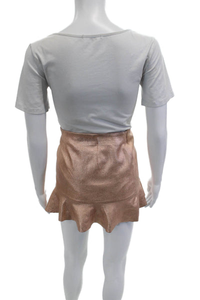 Zara Trafaluc Women Flare Mini Set Tan Polyester Sleeveless Scoop Neck Size XS
