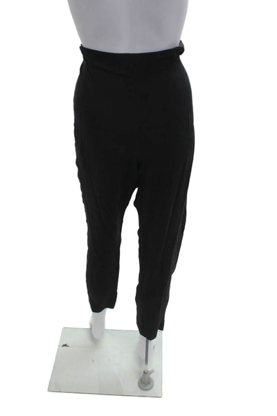 Theory Womens Cropped Ankle Dress Pants Black Polyester Blend Size M