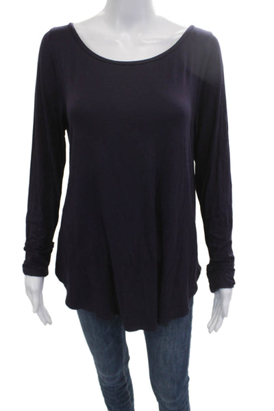 Calypso Saint Barth Women Dark Blue Tunic Kimono Sleeve Round Neck Size L