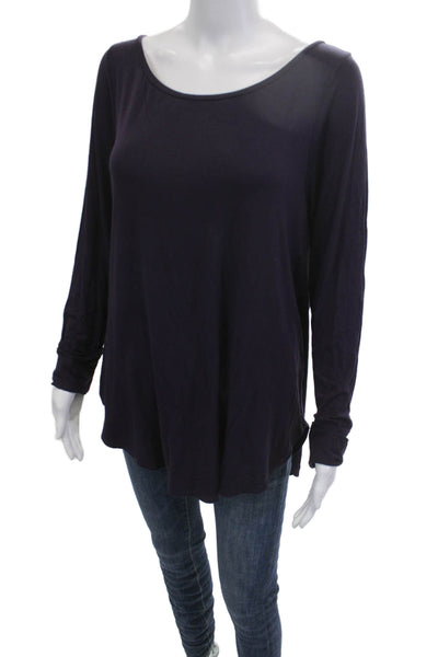 Calypso Saint Barth Women Dark Blue Tunic Kimono Sleeve Round Neck Size L