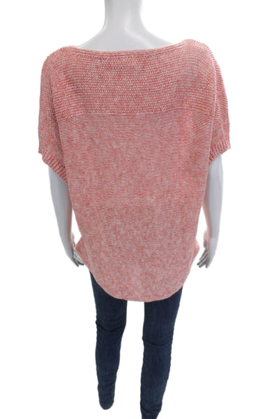 Tommy Bahama Unisex Pink Short Sleeve Pullover Sweater Linen Blend Size S