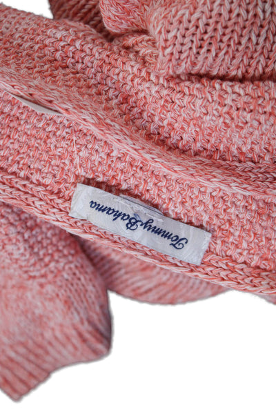 Tommy Bahama Unisex Pink Short Sleeve Pullover Sweater Linen Blend Size S