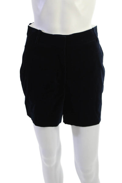 Victoria Beckham Unisex Black Cotton Blend Button Shorts Size 4