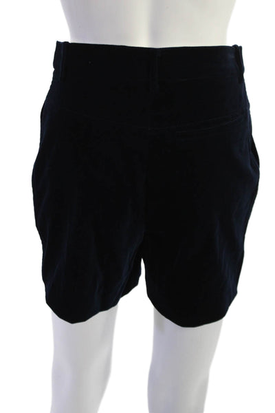 Victoria Beckham Unisex Black Cotton Blend Button Shorts Size 4