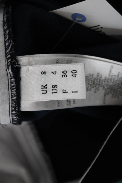 Victoria Beckham Unisex Black Cotton Blend Button Shorts Size 4