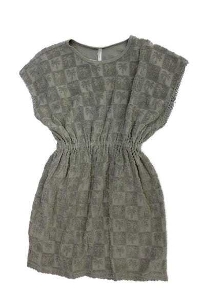 Rylee & Cru Girls Cotton Blend Short Sleeve Dress Green Size 10-12Y