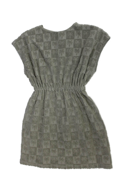 Rylee & Cru Girls Cotton Blend Short Sleeve Dress Green Size 10-12Y