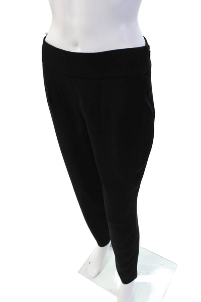 Anne Fontaine Womens Dress Pants Black Polyester Zip Size 38