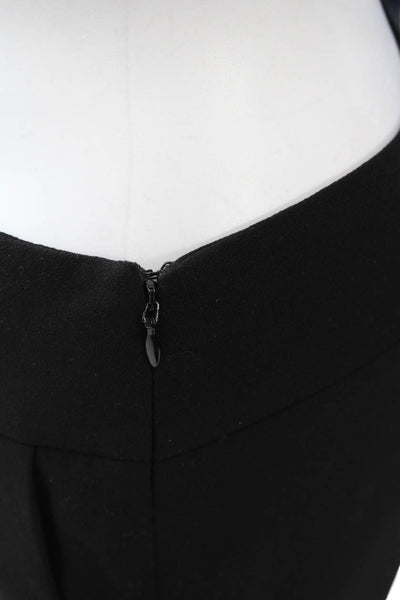 Anne Fontaine Womens Dress Pants Black Polyester Zip Size 38