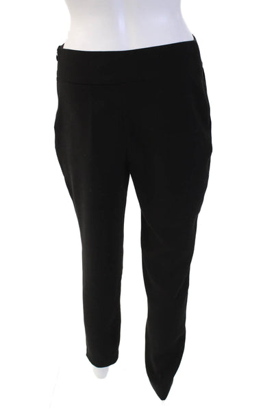 Anne Fontaine Womens Dress Pants Black Polyester Zip Size 38