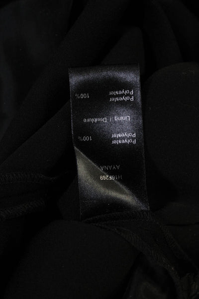 Anne Fontaine Womens Dress Pants Black Polyester Zip Size 38