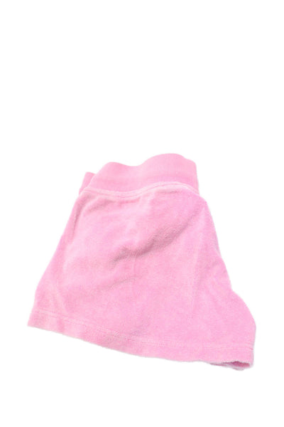 Hard Tail Girls Terry Drawstring Waist Shorts Pink Size L