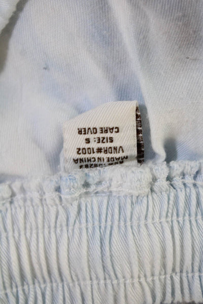 Vintage Havana Unisex Jogger Sweatpants Light Blue 100% Tencel Size S