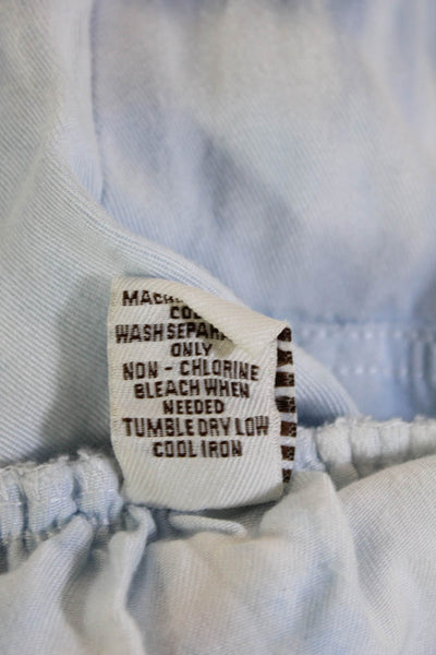 Vintage Havana Unisex Jogger Sweatpants Light Blue 100% Tencel Size S