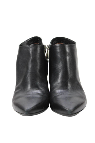 Taryn Rose Womens Pointed Toe Heeled Ankle Boots Black Size 7