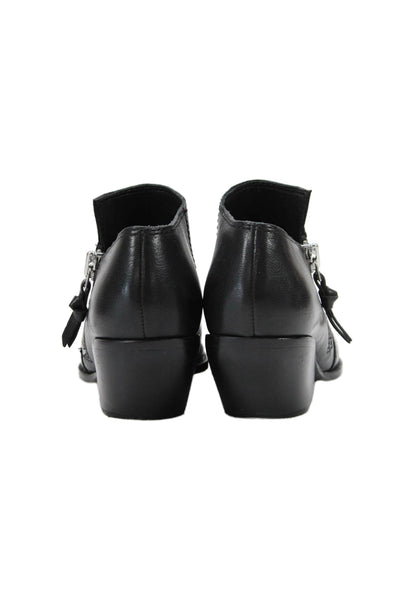 Sigerson Morrison Womens Pointed Toe Zippered Ankle Boots Black Size 7.5