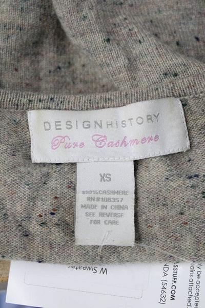Design History Unisex 100% Cashmere Pullover Sweater Beige Size XS