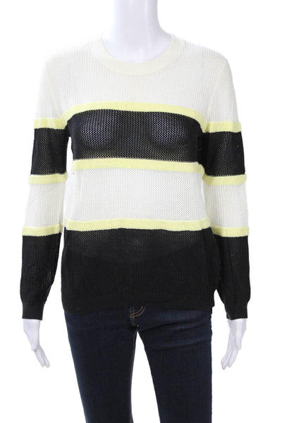 Sport The Kooples Unisex Black Striped Pullover Sweater Size XS
