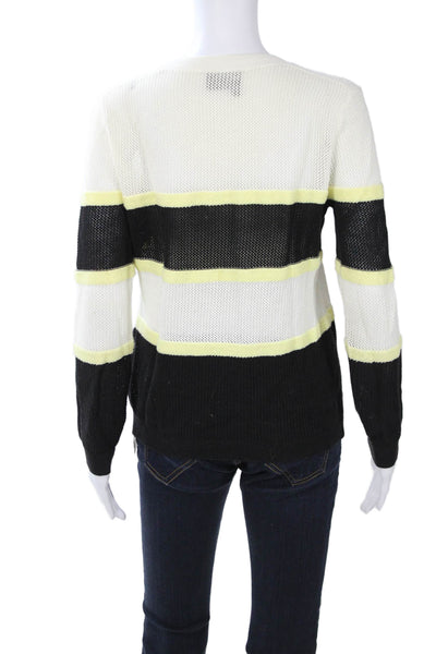 Sport The Kooples Unisex Black Striped Pullover Sweater Size XS