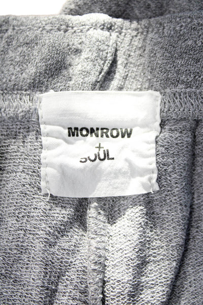 Monrow X Soul Cycle Womens Gray Sweatpants Drawstring Size S