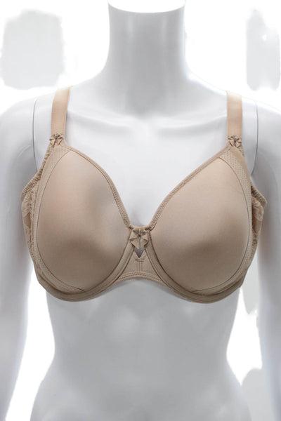 Elomi Womens Under Wire Bra Beige Size 36 DDD