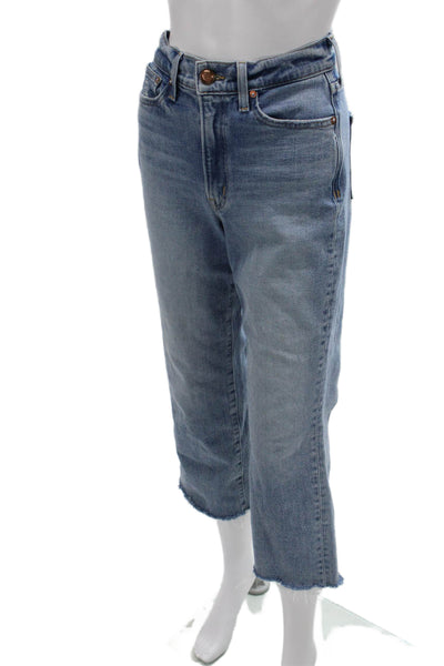 AYR Women Cropped Straight High Rise Blue Jeans Petite Size 26