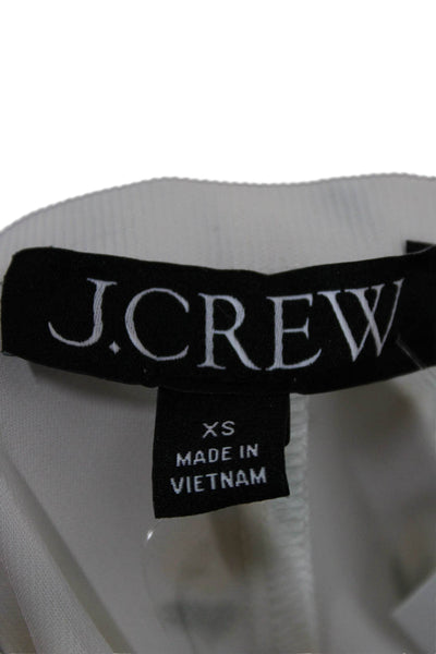 J Crew Women Straight Pencil Floral Viscose Skirt White Size XS