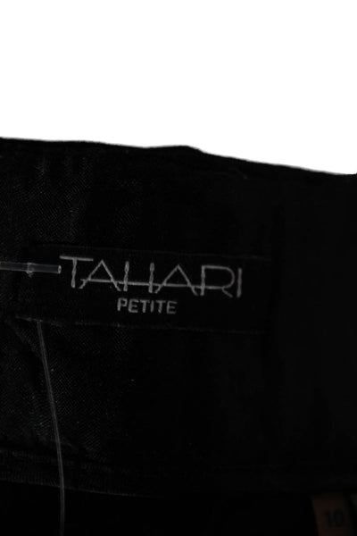 Tahari Women Dress Pants Black Petite Size 10