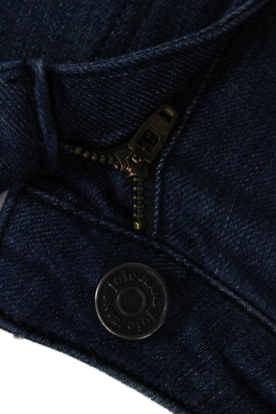 Joie Womens Cropped Dark Blue Mid Rise Jeans Juniors Size 24