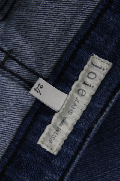 Joie Womens Cropped Dark Blue Mid Rise Jeans Juniors Size 24