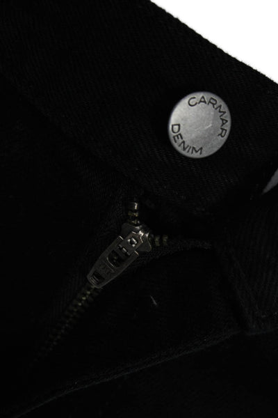 Carmar Womens Cropped High Waist Black Jeans 22in Inseam Size 25