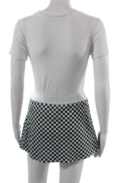 Nike Womens Black Checked Skort Short Size XS